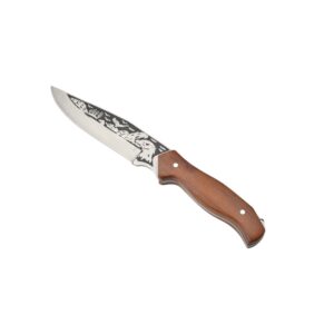 Outdoor camping stainless steel survival knife, fixed blade