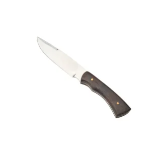 Retro-Style Outdoor Knife with Wooden Handle — High-Hardness Stainless Steel Blade Camping Knife - F1