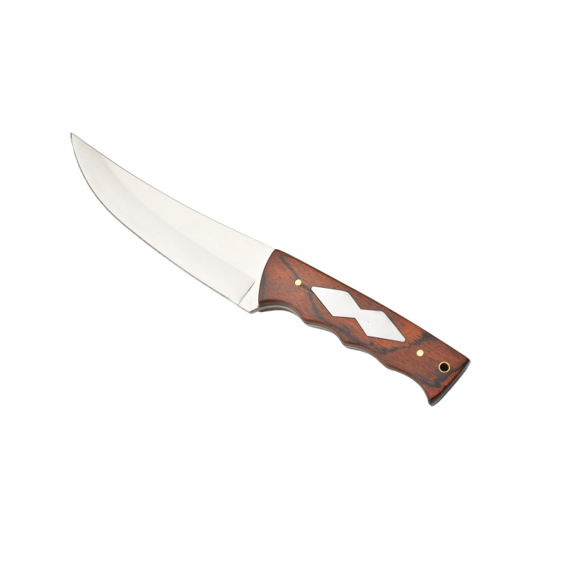 High-hardness portable outdoor camping knife, straight blade