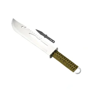 Multi-Purpose Outdoor Machete — The Ultimate All-Around Tool for Camping, Clearing Brush, and Cutting Includes a Bonus Small Fixed-Blade Knife for Self-Defense