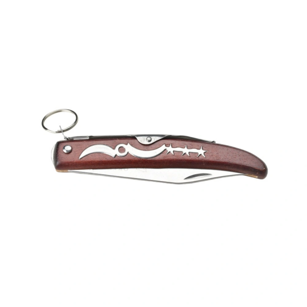 Hiking folding knife, fruit knife, portable folding pocket knife with keychain - 图片 5