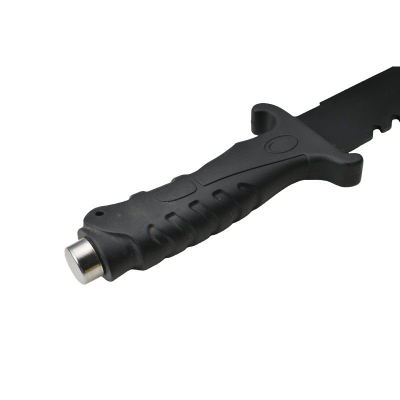 Survival camping and hiking black tactical knife, with a cool serrated blade, ideal for hunting; fixed blade design. 678 - 图片 6